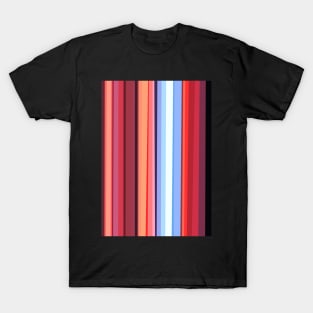 Neon Stripes Peach T-Shirt